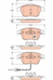 TRW GDB1762 COTEC set placute frana,frana disc