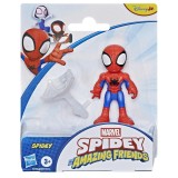 MARVEL SPIDEY SI PRIETENII SAI UIMITORI SET FIGURINA SPIDEY SI ACCESORII