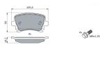 BOSCH 0 986 494 053 set placute frana,frana disc