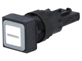 Comutator apăsare 16mm alb 2 poziții