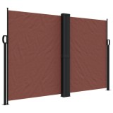 Cumpara ieftin Copertina laterala retractabila, maro, 160x1200 cm
