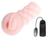Masturbator Realist Pleasing, Multispeed, TPR, Natural, 15.3 cm