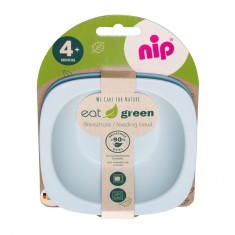Set 2 castroane Eat Green pentru mancarea copiilor, din plastic bio, lavabile in masina de spalat vase, 4+ luni, nip 37065 Children SafetyCare