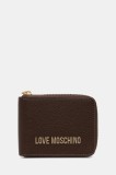 Love Moschino portofel culoarea maro, JC5639PP1NLD0301