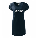 Tricou rochie Malfini bumbac print &quot;Dirty Mind&quot; marimi L