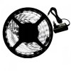 Banda LED impermeabila, A+, 5 m, 12V, 7W, SMD 3528, adaptor de alimentare, alb rece, Oem