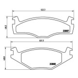 Placute frana Seat Cordoba (6k1, Ibiza 2 (6k1), Toledo I (1l2); Vw Caddy I (14), Golf I (17), Golf I Cabriolet (155), Golf 2 (19e, Golf 3 (1h1), Golf