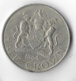 Moneda half crown 1964 - Malawi