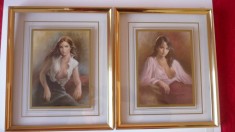 TABLOU, STICLA. LOT 2 BUC. 38/32 cm.