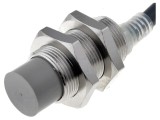 Senzor inductiv OMRON 0-10mm 20-264VAC cu 2 cabluri NO IP67 M18