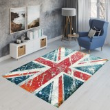 Cumpara ieftin Covor Model England 11197-140, Marime 120 x 170 cm, Multicolor, Inaltime Fir 9 mm, Antialergic, Polipropilena, Living, Dormitor, Sufragerie, Birou