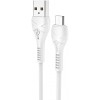 Cablu Date si Incarcare USB-A - microUSB HOCO X37, 18W, 1m, Alb