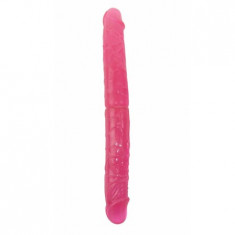 Dildo dublu - pink 37 cm