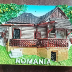 M3 C3 - Magnet frigider - tematica turism - Casa taraneasca - Romania 44