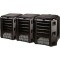 Compostor de gradina, 3 module, Module Compogreen, 1200 L, negru, 198x71.9x82.6 cm, Prosperplast