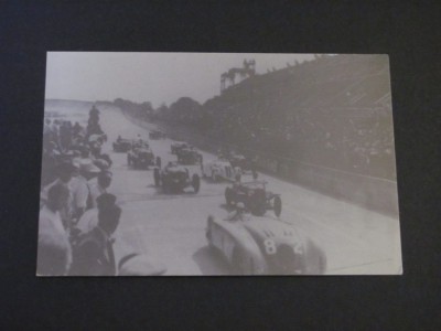 Start pe Circuit, Mașini de Epocă - Carte Poștală Franța ,Necirculată foto