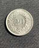 Moneda 20 rappen 1978 Elvetia