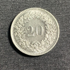 Moneda 20 rappen 1978 Elvetia