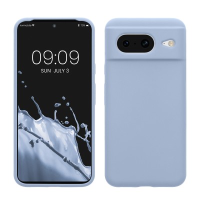 Husa Kwmobile pentru Google Pixel 8, Albastru deschis, Silicon, KWM000020JF018C foto