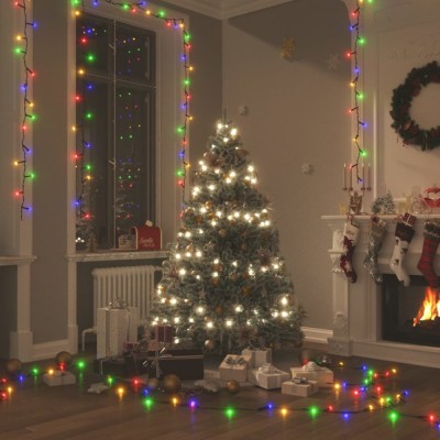 vidaXL Instalație cu 1000 LED-uri, multicolor, 100 m, PVC 343221 foto