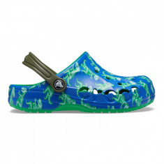 Saboți Crocs Toddler Baya Graphic Clog Albastru - Blue Bolt/Multi