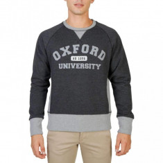 Hanorac Oxford University - OXFORD-FLEECE-RAGLAN- Barba?i - Gri foto