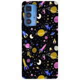 Husa compatibila cu Motorola G50 model space doodle, Silicon, TPU, Viceversa, Transparent, Carcasa