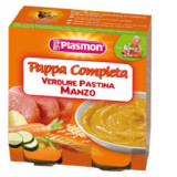 Piure Meniu cu vita, legume si paste, +6 luni, 190 gr, Plasmon