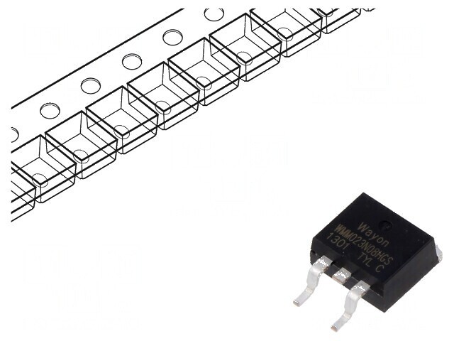 Tranzistor N-MOSFET Unipolar TO263