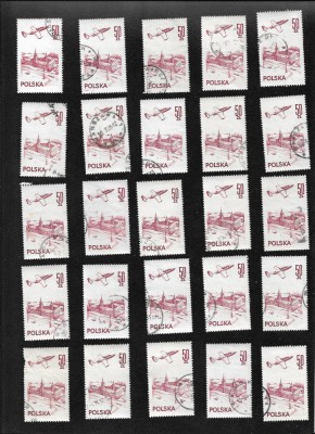 25 timbre Polonia 50 zlotych foto