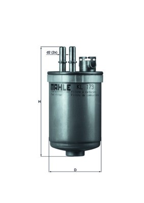 MAHLE KL 173 filtru combustibil foto