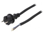 Cablu Electric 2x1,5mm2 5m Negru 16A