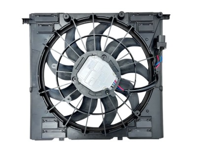 Ventilator radiator Bmw X3 G01 17-, X4 G02 18-, motor: 2.0 T, 3.0 R6 T, 515 mm; 4 pini, 17118642750; 17428487637 foto