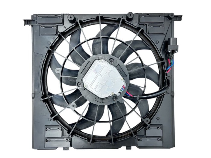 Ventilator radiator Bmw X3 G01 17-, X4 G02 18-, motor: 2.0 T, 3.0 R6 T, 515 mm; 4 pini, 17118642750; 17428487637