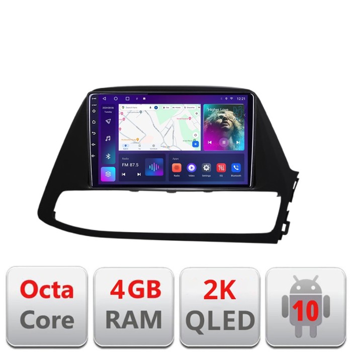 Navigatie Hyundai I30 2018-2021 Android Octa Core Ecran 2K QLED GPS 4G 4+32GB 360 CarStore Technology