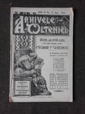 Revista Arhivele Olteniei nr.17/1925 foto