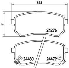 BREMBO P 30 033 PRIME LINE set placute frana,frana disc