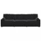 Canapea modulara cu perne, negru - 5