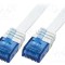 Cablul Patch Cord U/UTP 6 Litii Cu PVC Alb 0,5m 32AWG Plat LOGILINK