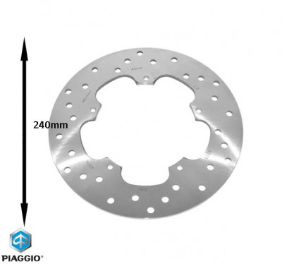 Disc frana spate original Gilera Nexus - Piaggio Beverly - MP3 - X7 - X8 - X9 - X Evo 125-200-250-300-400-500cc foto