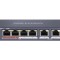 Switch PoE Hikvision DS-3E0106P-E/M(B): 4 x 10/100Mbps PoE port, and