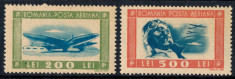 1946 LP198 serie Tineretul Progresist - Posta Aeriana MNH foto