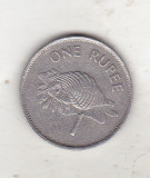 Bnk mnd Seychelles 1 rupie 1995 , fauna marina, Africa