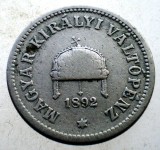 F.138 UNGARIA 10 FILLER 1892 KB RARA, Europa, Nichel