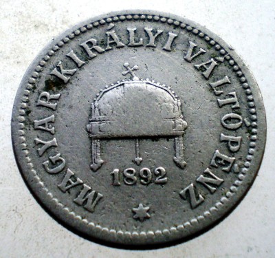 F.138 UNGARIA 10 FILLER 1892 KB RARA foto