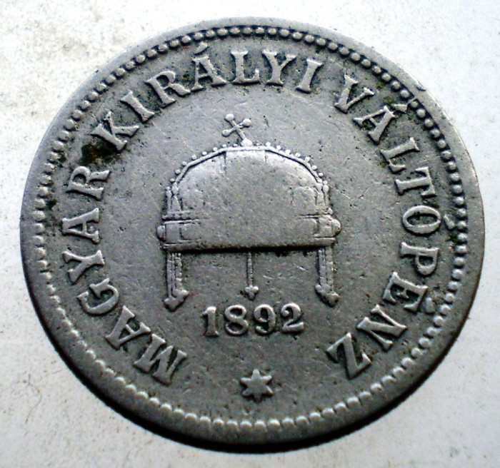 F.138 UNGARIA 10 FILLER 1892 KB RARA