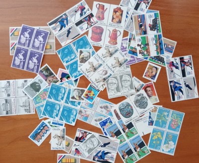 U.S.A-LOT-Mare: Timbre- multe in bloc de 4-MNH NESTAMP.-dif perioade-vezi scan foto