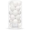 Set globuri de Craciun, 20 bucati, 3 modele, 4cm, alb Household NewTrend, Oem