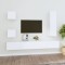 vidaXL Set dulap TV, 5 piese, alb, lemn prelucrat 3114446
