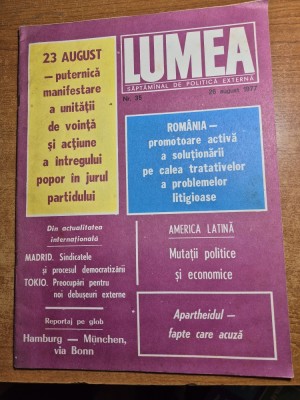 revista lumea 26 august 1977 foto